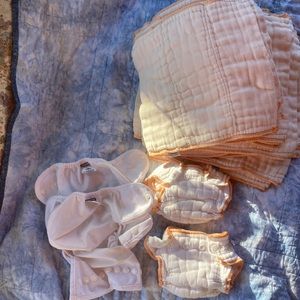 Lot of clotheez newborn cloth diapers